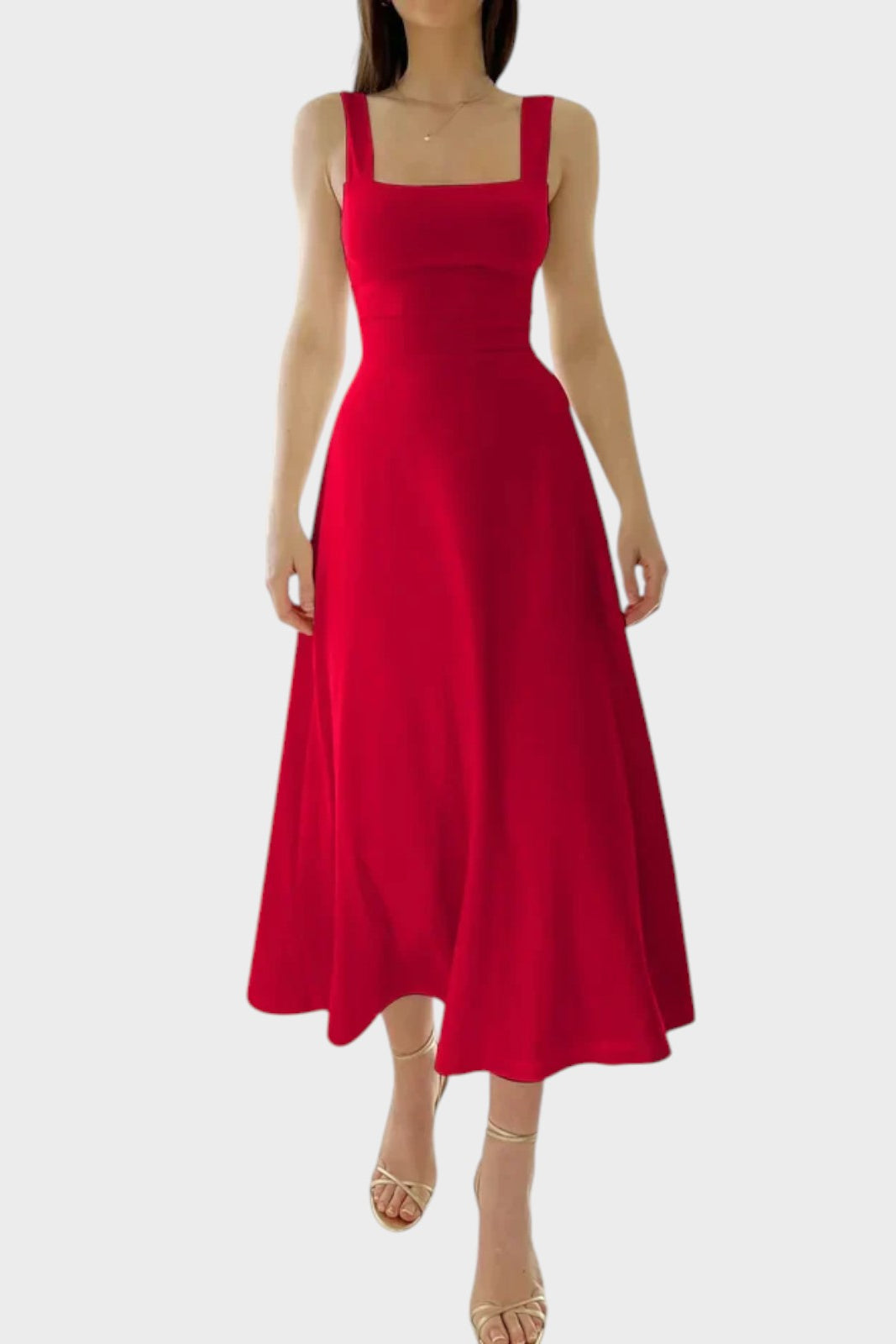 Robe Lys à Bretelles Coupe Ajustée