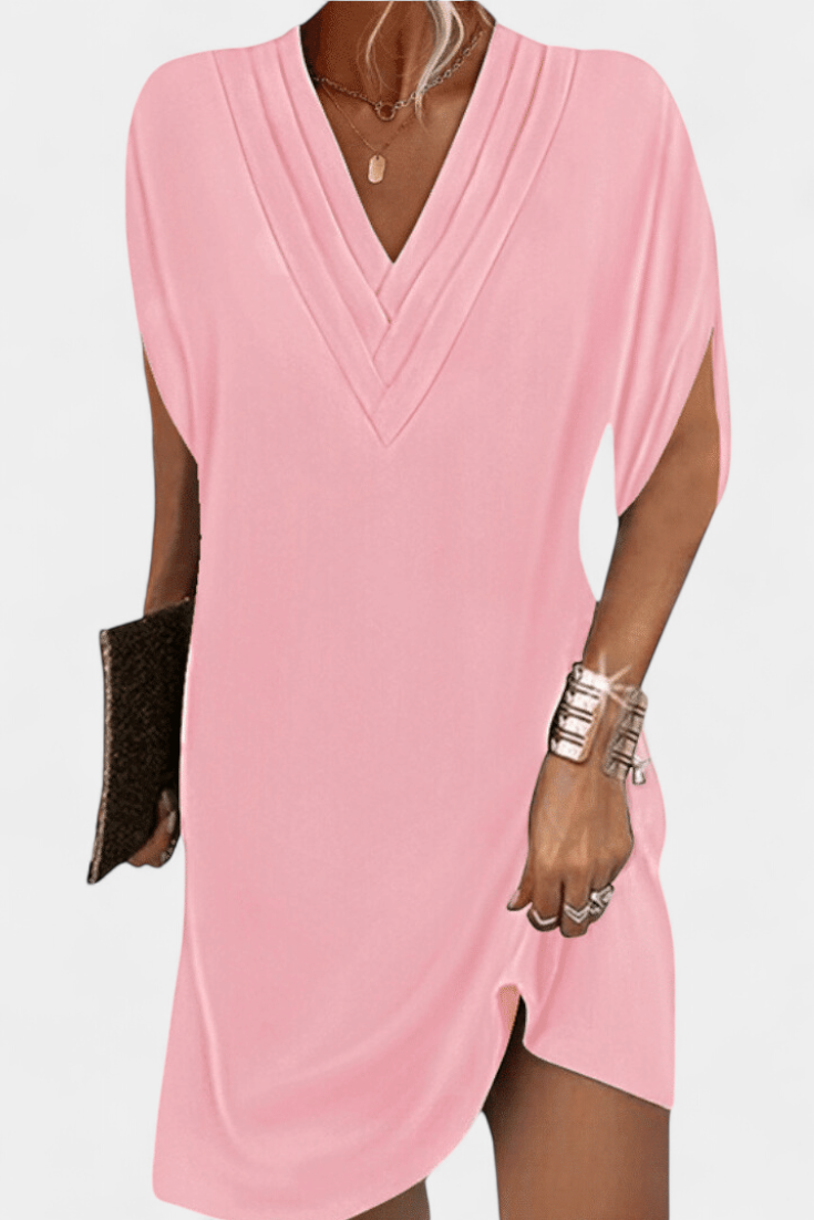 Robe Shift Élégante Lesley avec Décolleté en V