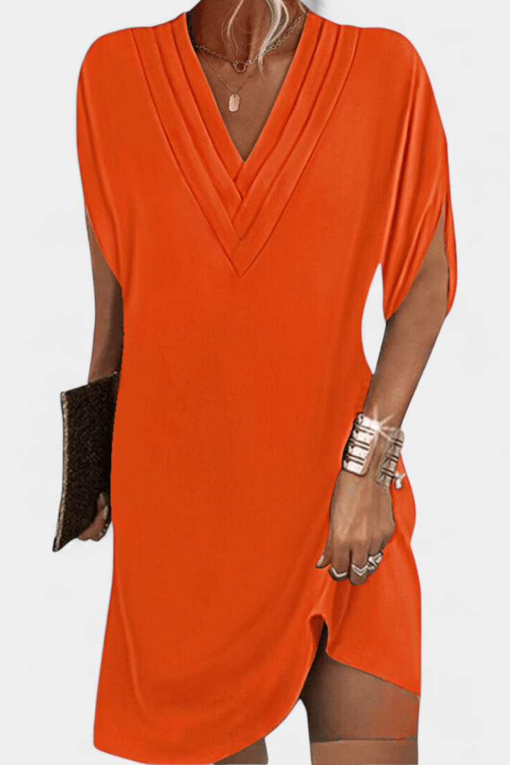 Robe Shift Élégante Lesley avec Décolleté en V