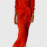 Robe de Soirée Longue Marbella avec Nœud