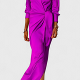 Robe de Soirée Longue Marbella avec Nœud