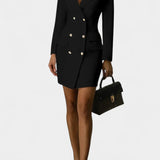 Robe Blazer Heidi à Double Boutonnage avec Coupe Structurée