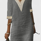 Robe Malia Midi d'Élégance Décontractée