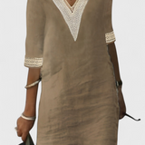 Robe Malia Midi d'Élégance Décontractée