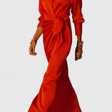 Robe de Soirée Longue Marbella avec Nœud