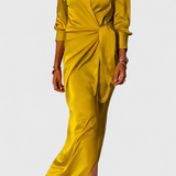 Robe de Soirée Longue Marbella avec Nœud