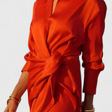 Robe de Soirée Longue Marbella avec Nœud