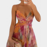 Robe Maxi Fleurie Ingrid avec Décolleté en V