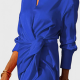 Robe de Soirée Longue Marbella avec Nœud