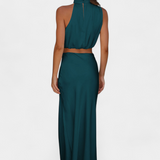 Hanna Ensemble Drapé de Jupe Sans Dos