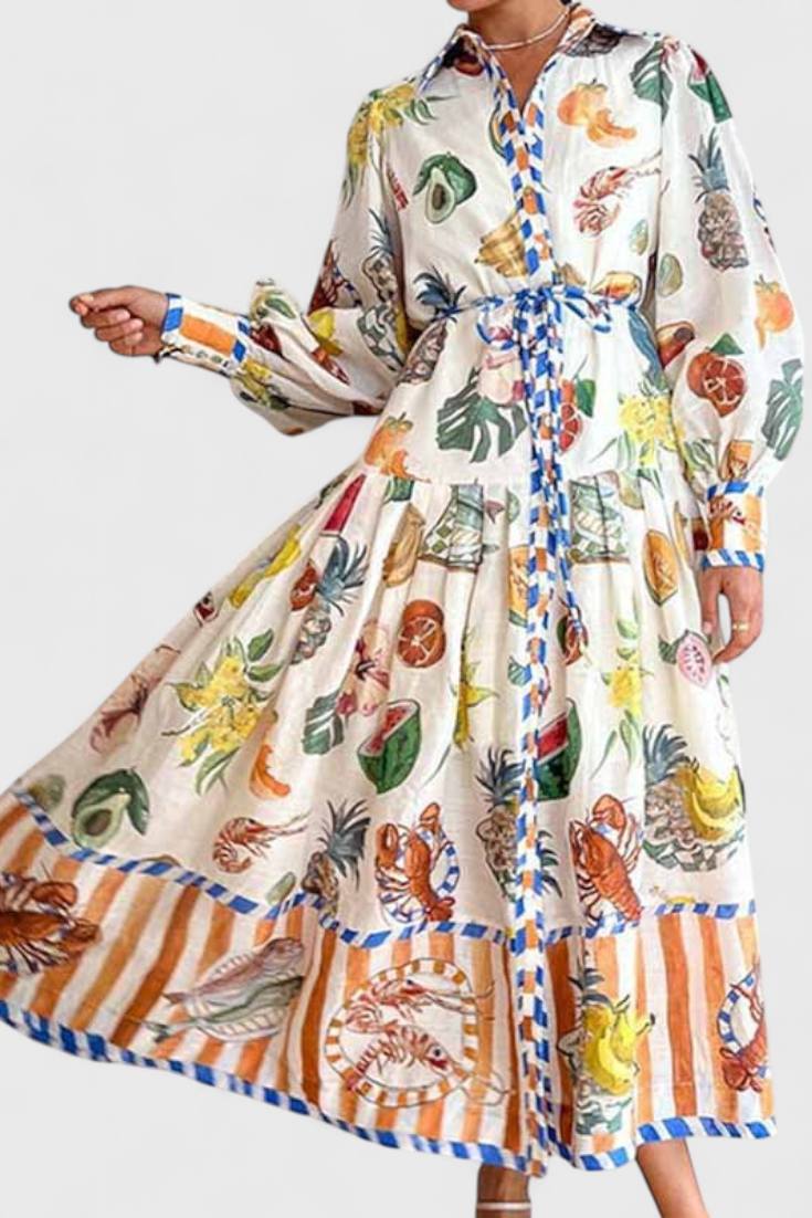 Robe Midi Élégante Natasha Fit-and-Flare