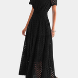 Imani Robe Maxi en Dentelle Brodée