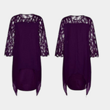 Robe Yana Grande Taille avec Manches en Dentelle