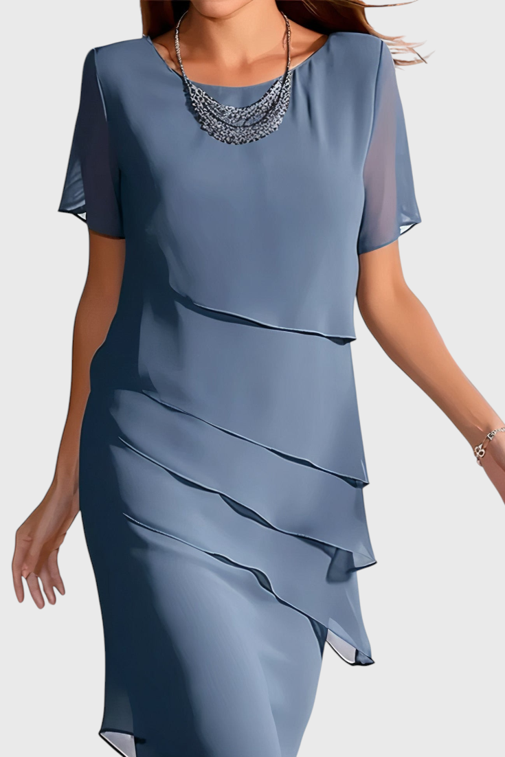 Robe Mia en Gaze et Coton avec Franges