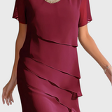 Robe Mia en Gaze et Coton avec Franges