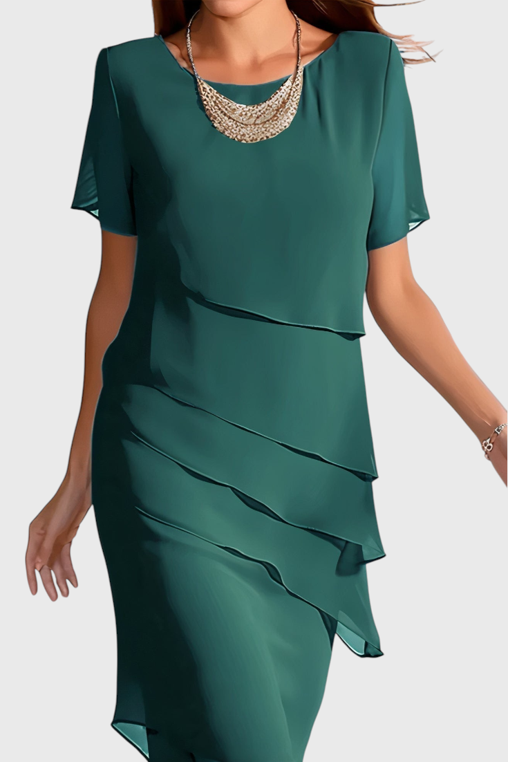 Robe Mia en Gaze et Coton avec Franges