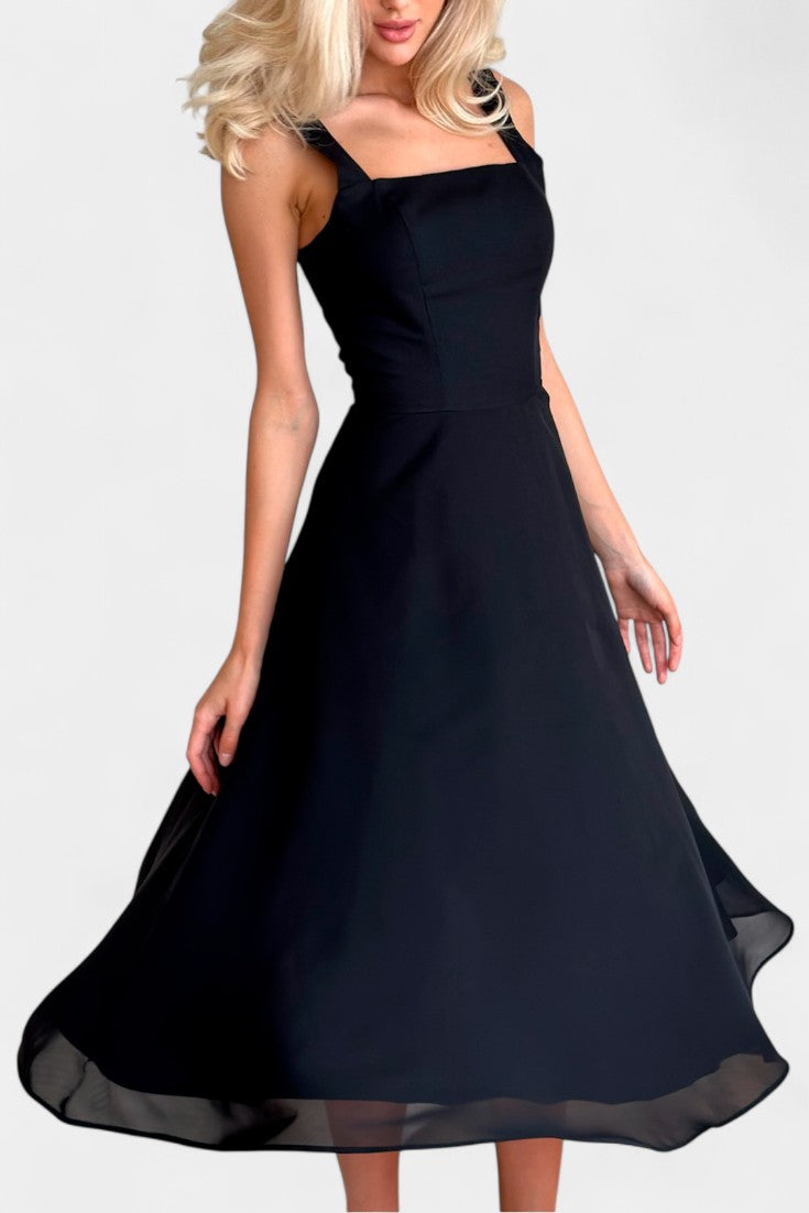 Robe Midi A-Line Mary Sans Manches