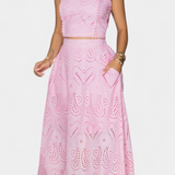 Danitza Ensemble Romantique en Dentelle Florale Découpée