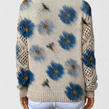 Catarina - Pull en maille avec motif floral