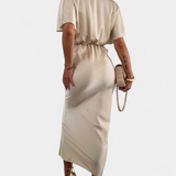 Robe Emryn Douce avec Nœud Croisé