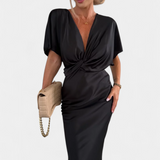 Robe Emryn Douce avec Nœud Croisé