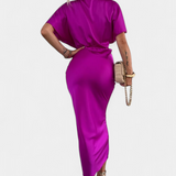 Robe Emryn Douce avec Nœud Croisé