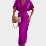 Robe Emryn Douce avec Nœud Croisé