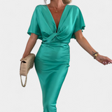 Robe Emryn Douce avec Nœud Croisé