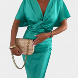 Robe Emryn Douce avec Nœud Croisé