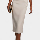 Robe Midi Reece avec Perles et Col Rond