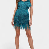 Robe Mini Adena en Plumes