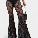 Demelza Ensemble de Blazer Oversized et Pantalons en Dentelle Florale