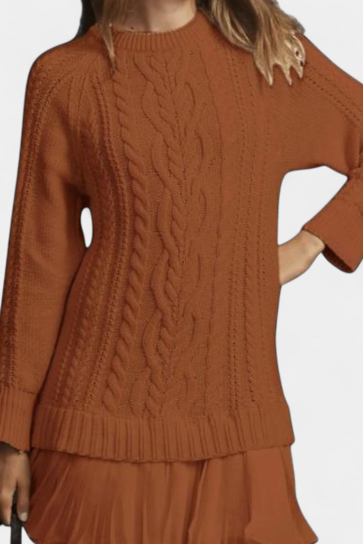 Daina Robe Mini en Tricot avec Forme Tordue