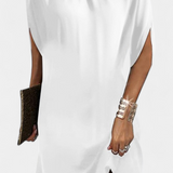 Robe Midi Intemporelle Haruna avec Décolleté Rond