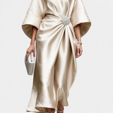 Robe Longue en Satin Brillant Ubelia