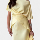 Veleda Ensemble de Top à Bretelles Croisées et Jupe Fluide