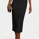 Robe Midi Reece avec Perles et Col Rond