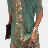 Robe Midi Intemporelle Haruna avec Décolleté Rond