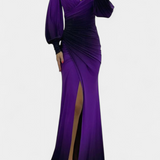 Robe Maxi Julitta Ombre avec Épaules Dégagées