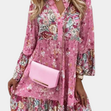Vera Robe Mini A-Line Florale Boho